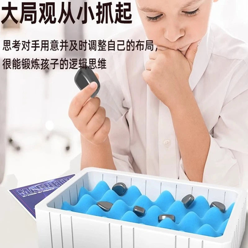 Building blocks puzzle magnetic effect game training focus magnetic effect battle game building blocks fun childrens combat toys