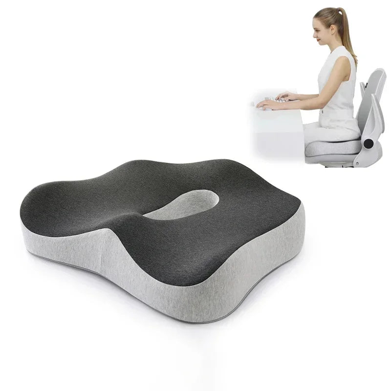 Joy2Buy™ Memory Foam Office Chair Cushion Car Seat Support Waist Pillow
